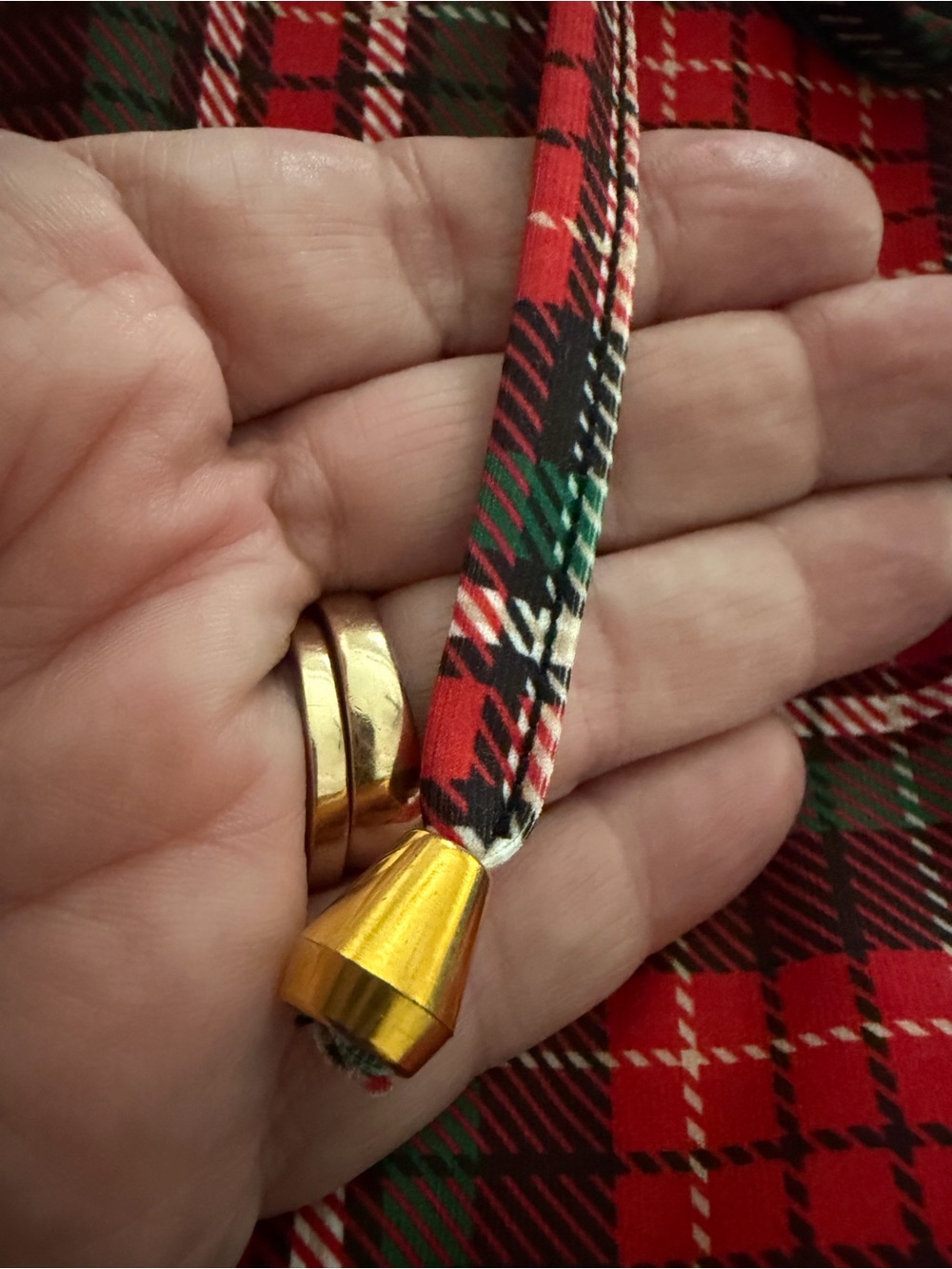 Red Plaid Drawstring skort - Picture 7 of 10